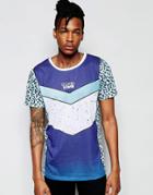 Wasted Youth Memphis Side T-shirt - Blue
