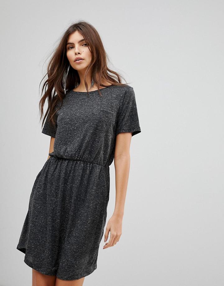 Vero Moda Gathered Waist Dress - Black
