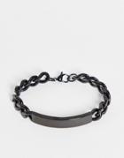 Steve Madden Id Bracelet In Black