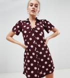 Vero Moda Petite Spot Tea Dress - Multi