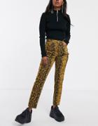 Signature 8 Jeans In Snake Print-yellow