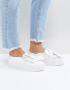 Asos Discovery Bow Flatform Sneakers - White