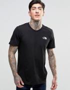 The North Face T-shirt With Chest Logo In Black - Black