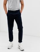 Esprit Cord Pants In Loose Fit In Navy