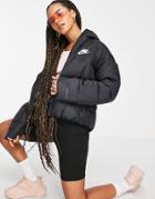 Nike Eco-down Repel Synthetic-fill Puffer Jacket In Black