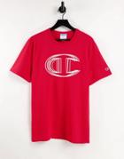 Champion Large Chest Logo T-shirt In Red