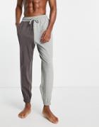 Asos Design Spliced Lounge Sweatpants - Part Of A Set-multi