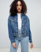 Wrangler Vintage Style Denim Jacket With Studding - Green