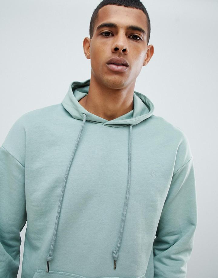 Jack & Jones Originals Drop Shoulder Hoodie - Green
