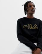 Fila Black Line Basil Sweatshirt With Logo In Black - Black