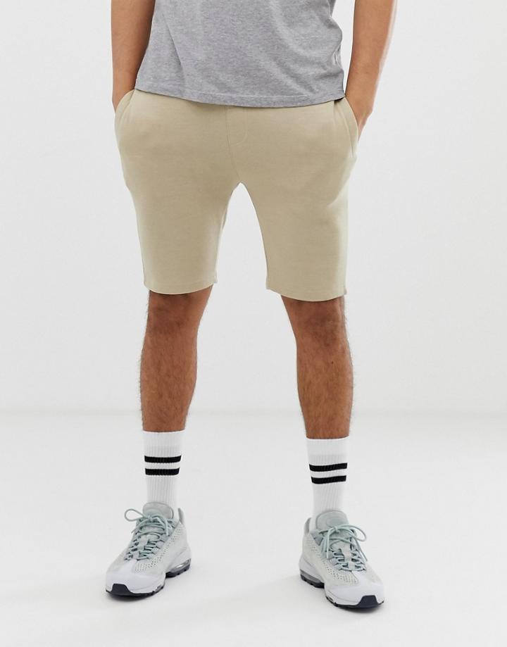 Soul Star Jersey Shorts - Stone