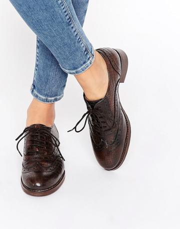 Ravel Leather Brogues - Brown