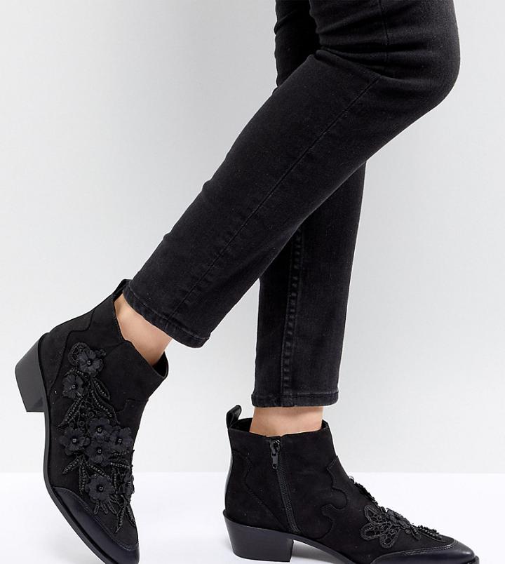 Stradivarius Embellished Applique Boot