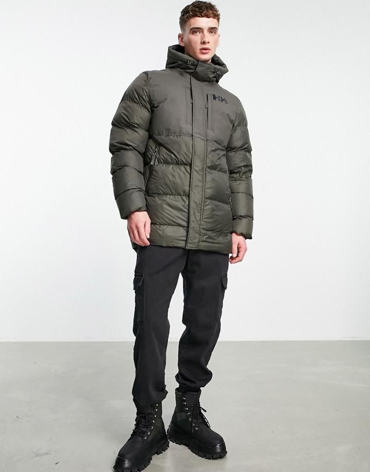 Helly Hansen Active Puffer Long Jacket In Green