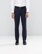 Feraud Heritage Premium Wool Birdseye Suit Pants - Navy
