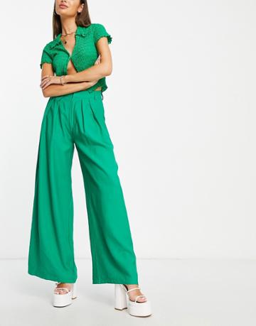 Sndys Palazzo Pants In Green