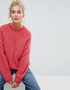 Weekday Boiled Wool Knit Sweater - Pink