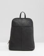Asos Mini Leather Backpack - Black