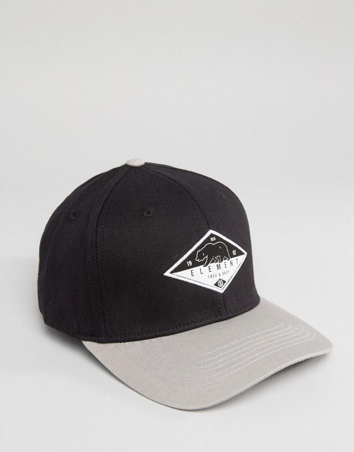 Element Baseball Cap Camp - Black