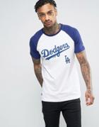 New Era Raglan T-shirt With L.a Dodgers Print - White