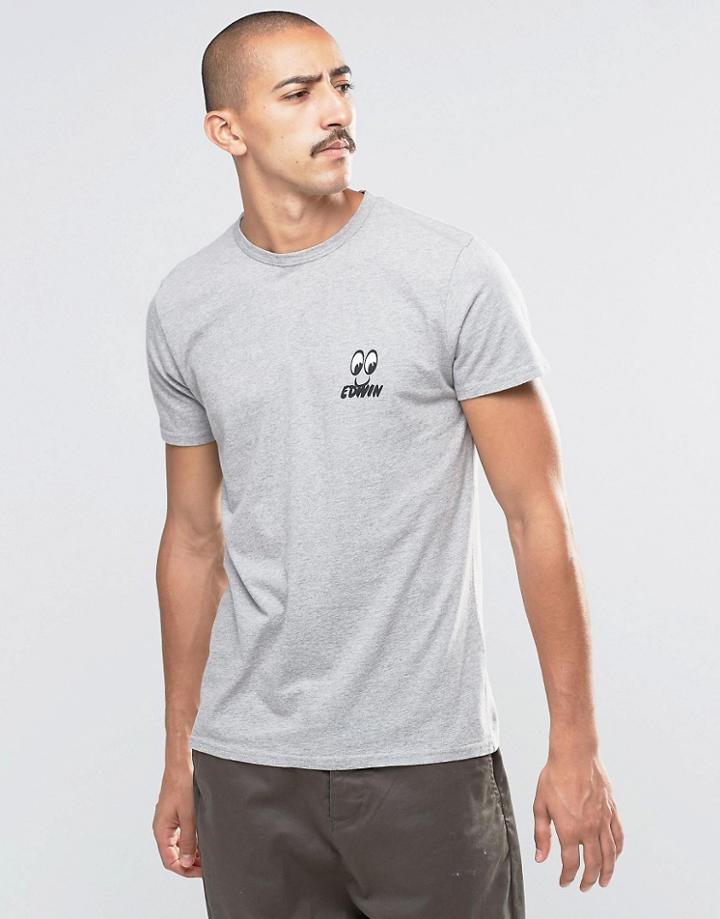 Edwin Eyes Logo T-shirt - Gray