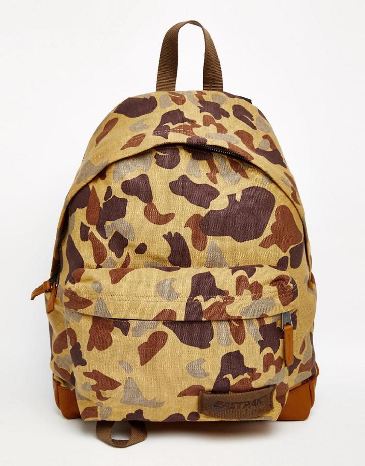 Eastpak Padded Pak'r Camo Backpack - Beige