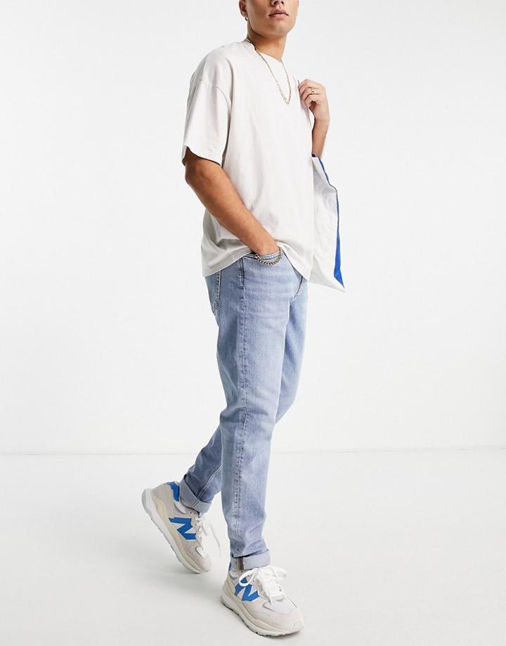 Weekday Cone Jeans In Emmylu Blue