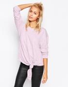 Cheap Monday Stretch Sweatshirt - Fanzine Pink