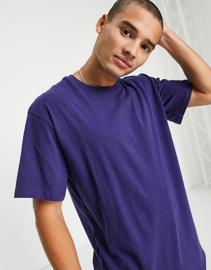 Soul Star Oversized T-shirt In Astral Navy