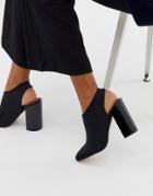 Asos Design Toco Slingback Heeled Shoes-black