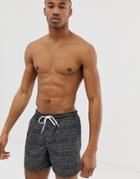 Brave Soul Micro Dot Swim Short - Black