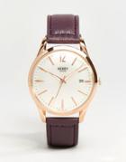 Henry London Purple Hampstead Watch Hl39-s-0082 - Purple