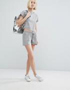 Native Youth Shorts In Mini Ginham Co-ord - Gray