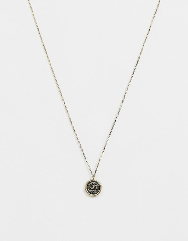 Icon Brand Gold Circle Pendant Necklace