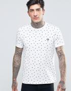 Fred Perry T-shirt With Polka Dot In White - White