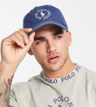 Polo Ralph Lauren X Asos Exclusive Collab Cap In Navy With Circle Logo