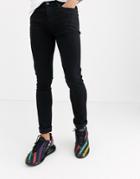 Another Infleunce Skinny Noa Jeans In Black - Black
