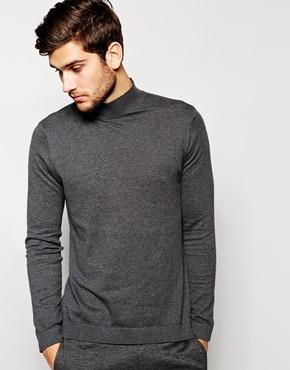 Asos Turtleneck Sweater - Charcoal