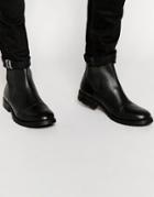 Jack & Jones Radnor Leather Chelsea Boots - Black