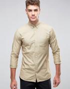 Jack & Jones Premium Slim Oxford Shirt - Tan