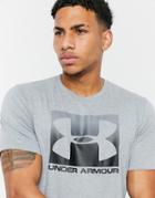 Under Armour Box Logo T-shirt In Grey