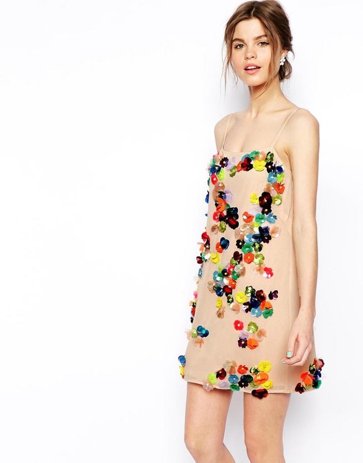 Asos Salon Embellished Dress