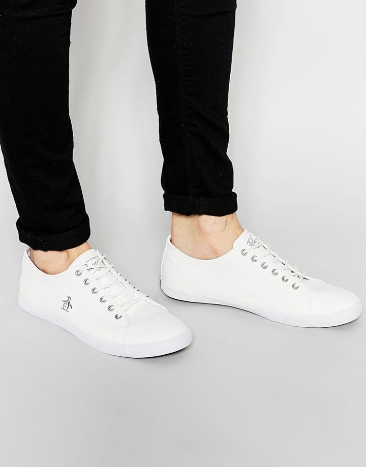 Original Penguin Brewton Trainers - White