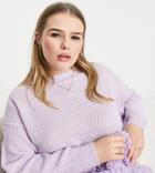 Yours Sweater In Lilac-purple