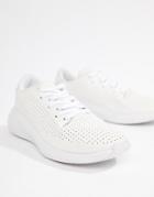 Asos Design Sneakers In White With Perforation - White