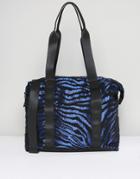 Asos Zebra Carryall - Blue