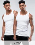 G-star Raw Tank In 2 Pack White - White