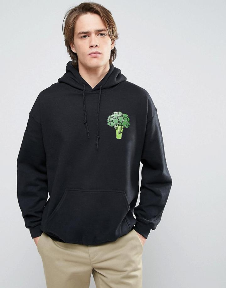 New Love Club Broccoli Hoodie - Black