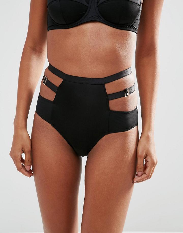 Asos Electra Microfibre Highwaist Pant - Black