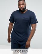 Lambretta Plus Waffle T-shirt - Navy